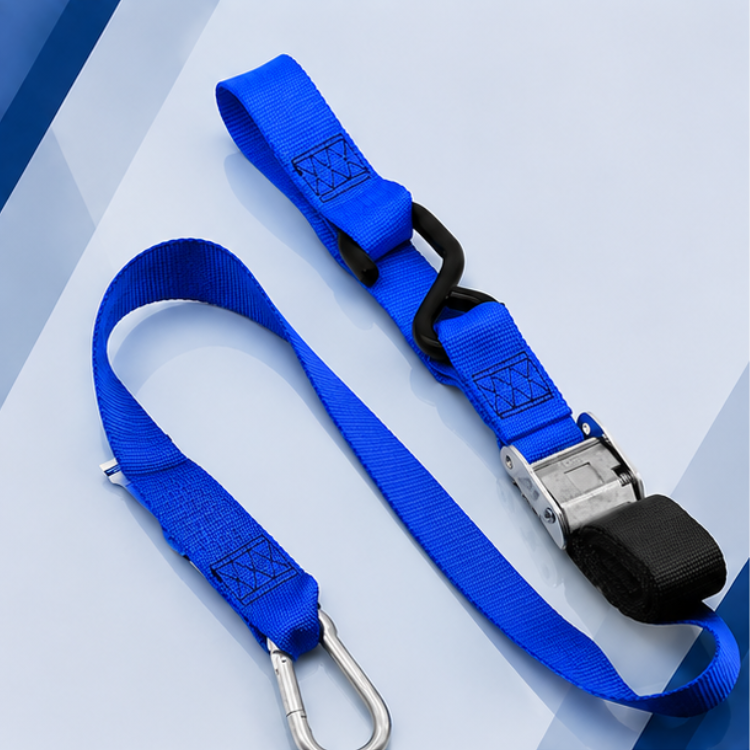 Tie Down Straps with Snap Hooks - Blue