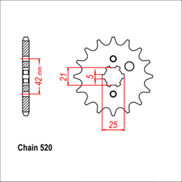 JT Sprocket 15T Stockman