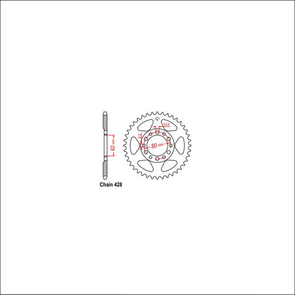 JTR842 Rear Sprocket
