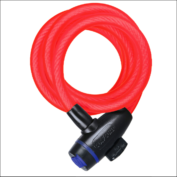 Oxford Cable Lock 12mm x 1800mm - Red