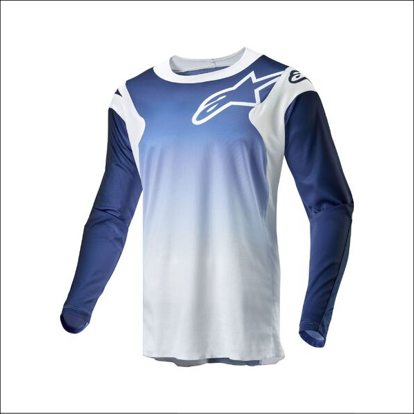 Racer Hoen Jersey White/Dark Navy/Light - Blue (Size 2XL)