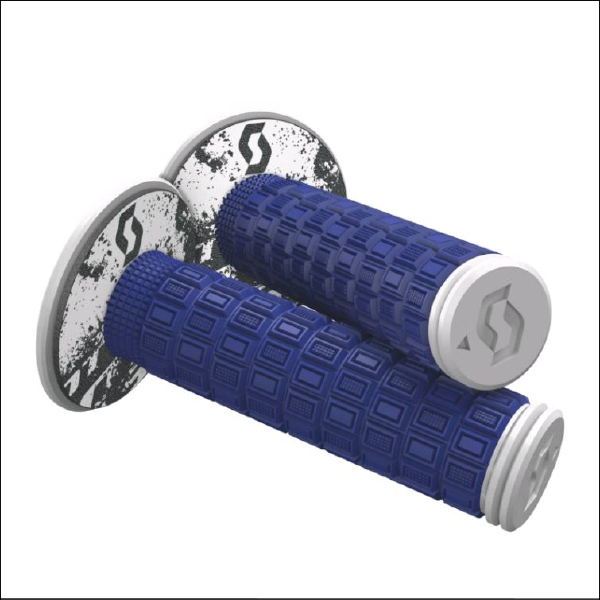 Scott Double Density Grips - Blue/White