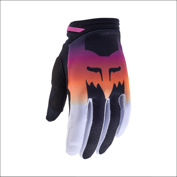 Fox Youth 180 Flora Gloves - Black/Pink