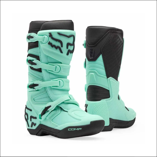 Fox Youth Comp Boots - Teal