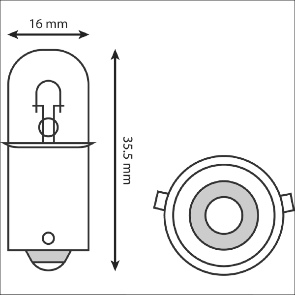 Bulb Small Head 12V 10W