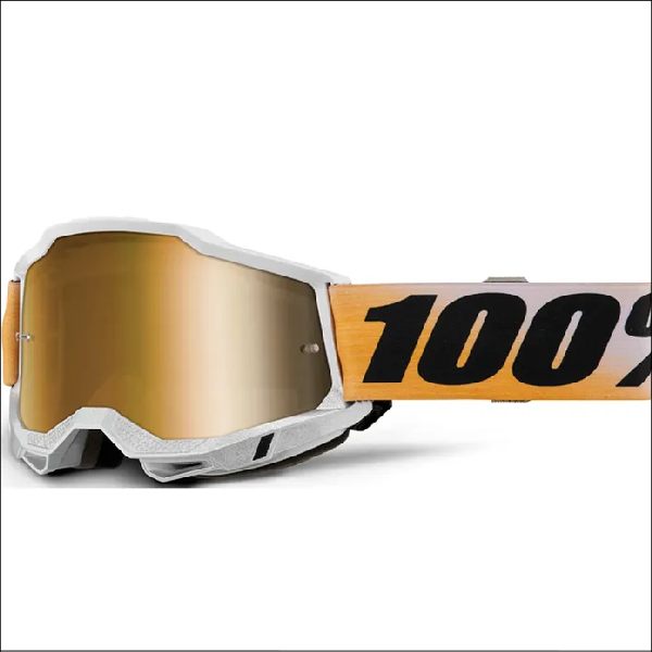 100% Accuri 2 Goggles Shiv - Mirror True Gold Lens