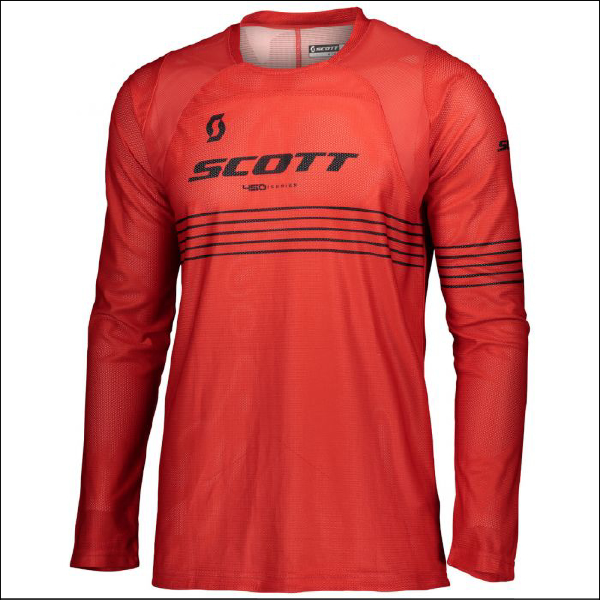 Scott Jersey 450 Angled - Light Red/Black