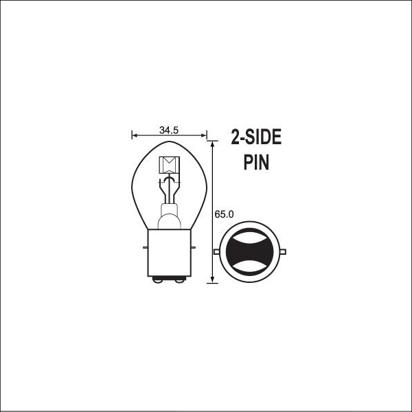 Bulb 12V 35/35w 2PIN