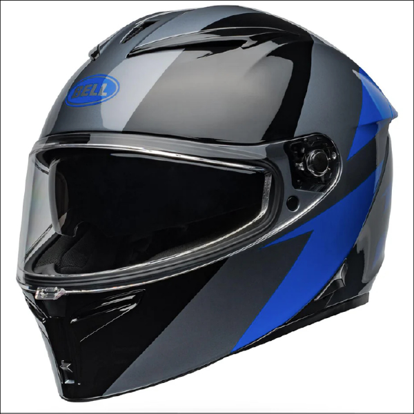 Bell Lithium Shear Grey/Blue Full Face Helmet (Size L)