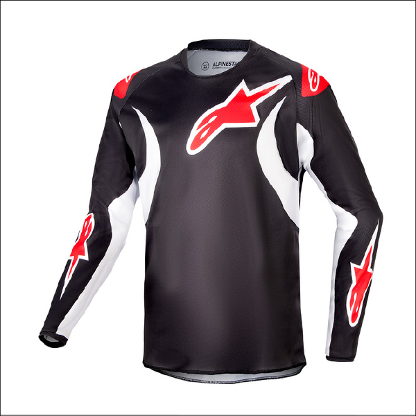 Youth Racer Lucent Jersey - Black/White (Size YXL)